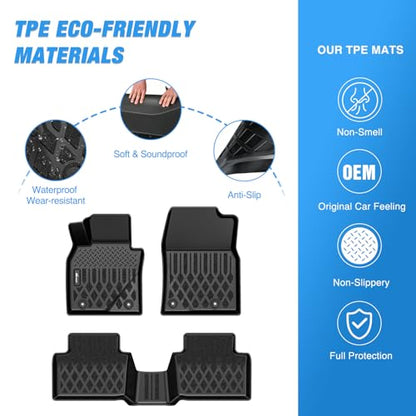 Nilight TPE Floor Mats for Mazda CX-30 CX30 2020 2021 2022 2023 2024 2025 2026 All Weather Custom Fit Heavy Duty Floor Liners - color: 2020-2026 Mazda CX30