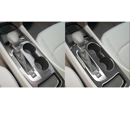Black Carbon Fiber Compatible with Chevrolet/Chevy Malibu 2016 2017 2018 2019 2020 2021 2022 2023 2024 2025 Accessories Car Gear Frame Cover Gear Shift Box Cover Interior Trim Decal -B - color: Gear Shift Panel -B