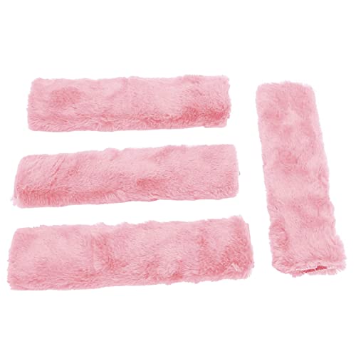 4Pack Seatbelt Covers for Kids,Seat Belt Cushion Cover,Infant Baby Car Seat Neck Shoulder Strap Pads,Soft Newborn Carseat Stroller Straps Covers Accessories(Pink) - color: Pink