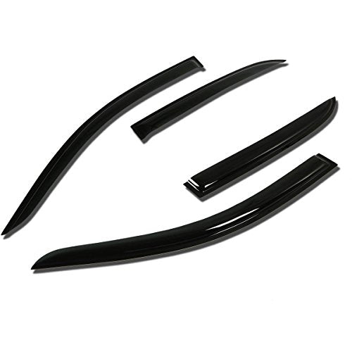 Auto Dynasty 4Pcs Tape-On Window Visor Deflector Rain Guard Compatible with 2003-2007 Honda Accord 4-Door, Acrylic - size: 03-07 Honda Accord 4-Door