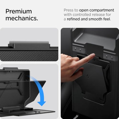 Spigen One-Tap Hidden Storage Box for Tesla Model Y Juniper (Standard, Premium & Performance 2026/2025) and Model 3 Highland (Standard, Premium & Performance 2026/25/24) - size: Hidden Storage Box