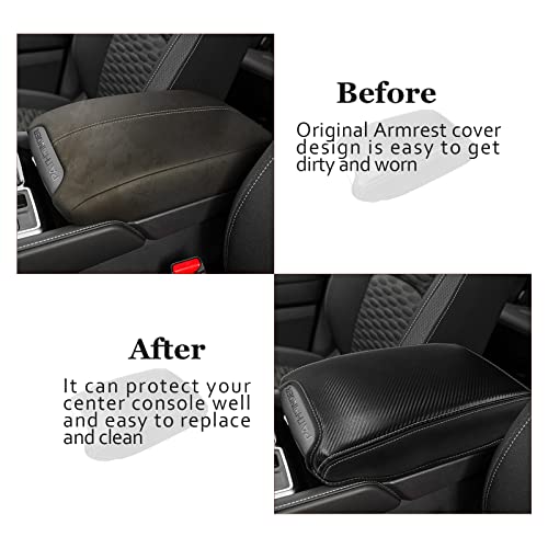 SKTU for 2024 2025 2026 Nissan Pathfinder Armrest Cover 2022-2026 Pathfinder Center Console Cover Nissan Pathfinder 2023 2024 2025 2026 Accessories 2022-2026 Pathfinder Center Console Cushion (Black) - color: 2022-2026 Pathfinder Black