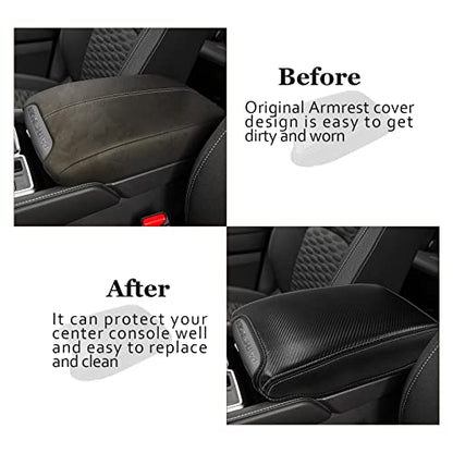 SKTU for 2024 2025 2026 Nissan Pathfinder Armrest Cover 2022-2026 Pathfinder Center Console Cover Nissan Pathfinder 2023 2024 2025 2026 Accessories 2022-2026 Pathfinder Center Console Cushion (Black) - color: 2022-2026 Pathfinder Black