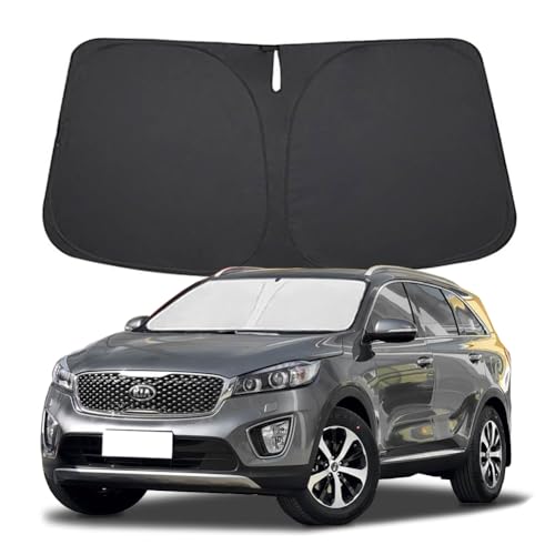 Windshield Sun Shade for Kia Sorento 2011 2012 2013 2014 2015 Front Window Shade Sun Visor Protector Kia Sorento Accessories Foldable Sunshade Reflective Polyester Blocks UV Rays Keep Your Car Cool - size: for Sorento 2011-2015
