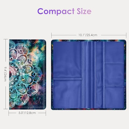 Car Registration and Insurance Holder，Colour Patterns Men Women Car License Document Registration and Insurance Card Holder - color: Mandara