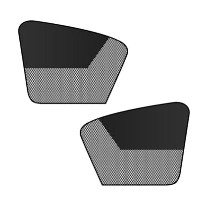 ZIMISI Car Window Shades, Magnetic Side Window Sun Shade Curtain, Half Blackout & Half See-Through UV Protection & Heat Blocking Car Window Screen, Vehicle Sun Shades for Driver Passenger (Front) - size: Front Windows
