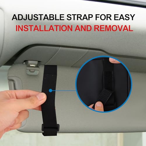 Car Visor Organizer CD Holder, Faux Leather Multi-Pocket Organizer Storage for Car/SUV/Truck with 13 CD Storage Sleeves, Sunglass Clip, Card Holder, CD Case Holder, Visor Accessories - style: Regular model-Black