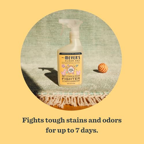 Mrs. MEYER'S CLEAN DAY Pet Stain & Odor Fighter,Orange Blossom Scent,16oz,(Pack of 2) - size: 16 Fl Oz (Pack of 2)