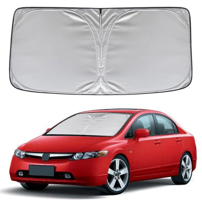 KAYZT Windshield Sun Shade for 2006-2011 Honda Civic Foldable Sunshade Front Window Custom Fit Car Accessories - size: for 2006-2011 Honda Civic