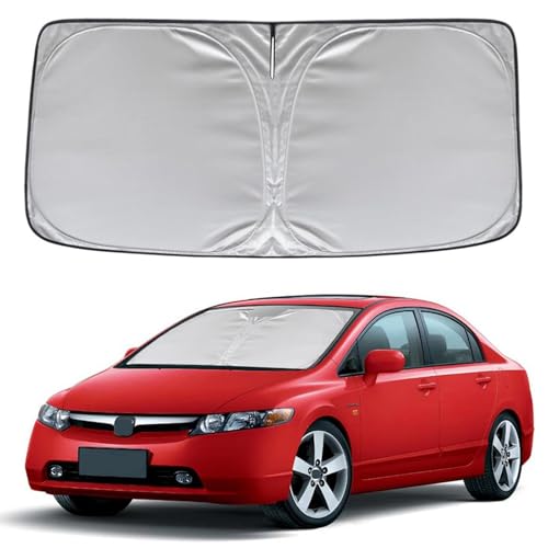 KAYZT Windshield Sun Shade for 2006-2011 Honda Civic Foldable Sunshade Front Window Custom Fit Car Accessories - size: for 2006-2011 Honda Civic