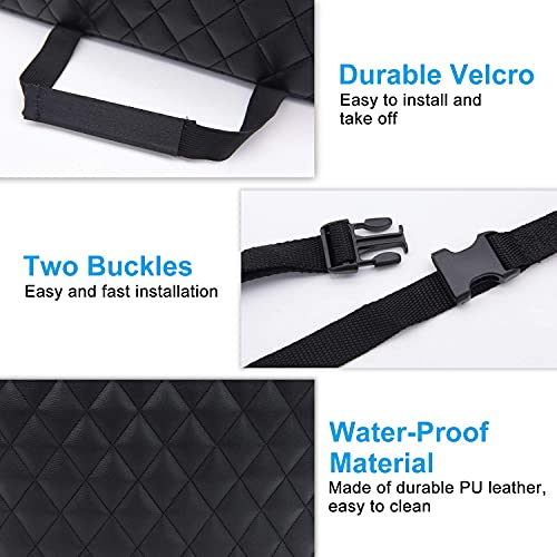 Bark Lover Car Handbag Holder, Seat Back Organizer, Barrier of Backseat Pet Kids, Purse Storage & Pocket, Car Accessories, Handbag Holder - style: Black leather