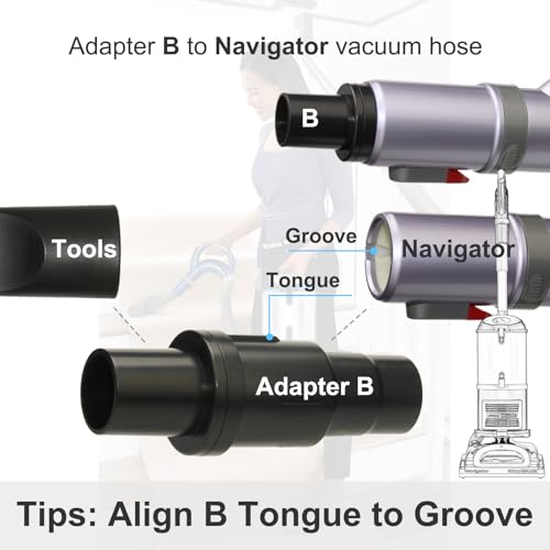 Vacuum Attachments Compatible with Shark Corded Vacuums, Navigator NV350 NV360 Rotator NV501 Rocket HV300 Stratos, 1 1/4" Accessories with Extension Hose Adapters (Car Detailing Kit) - style: Car Kit A