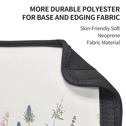 Seat Belt Cover Pad Wildflowers Leaves Soft Safety Car Automotive Seat Belt Pads Cushion Shoulder Strap Covers for Cars or Bags, 2 Pcs - color: Wildflowers Leaves
