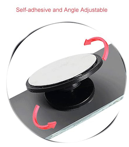 Blind Spot Mirrors, 2 Pcs Black 3.9 Inch x 1.18 inch Angle Adjustable Self-adhesive Reverse Blind Spot Small Mirror for Car and Motorcycle (2)