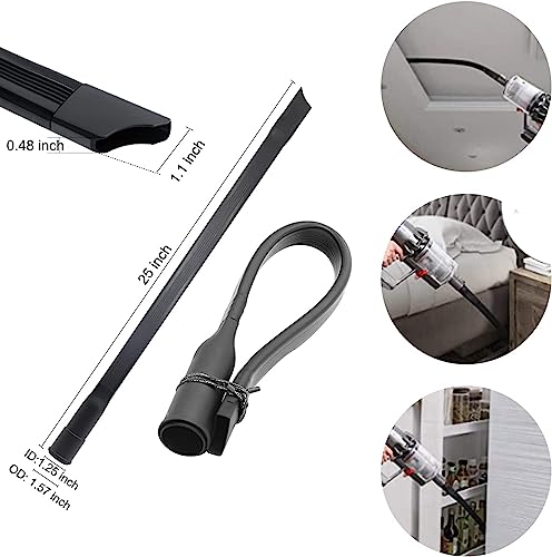 13 PCS Universal Vacuum Attachments for Shop Vac Accessories - 2 1/2" to 1 1/4" Vacuum Hose Adapter, 1 7/8" to 1" Adapter for Shop Vac, 1 1/4" Household Cleaning Vacuum Brush Attachment Kit - size: 13PCS