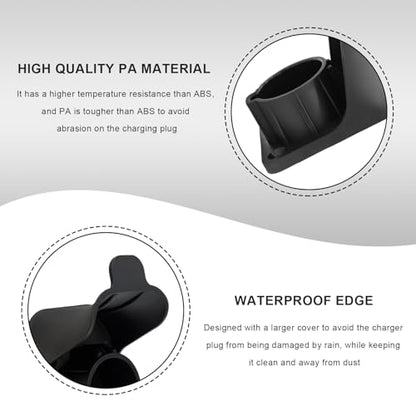 EV Charger Holder, Wall Mount Electric Car Charging Cable Organizer for SAE J1772 Charger, Space-Saving Nozzle Holster Dock Cable Hanger for Electric Vehicle Charging