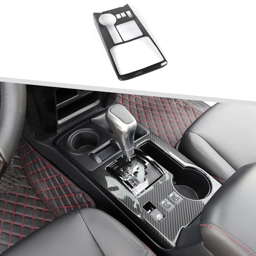 Jimen Compatible with Toyota 4Runner 2010-2023, Gear Shift Panel Cover Interior Trim Accessories (Carbon Fiber) - color: Carbon Fiber