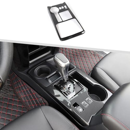 Jimen Compatible with Toyota 4Runner 2010-2023, Gear Shift Panel Cover Interior Trim Accessories (Carbon Fiber) - color: Carbon Fiber