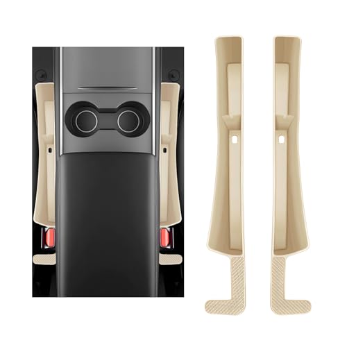 KVAEY 2PCS Car Seat Gap Filler, Automotive Seat Organizer Fill The Gap Between Seat and Console, Universal Car Gap Seat Storage for Phone Wallets and Keys, Car Accessories (Beige) - color: Beige