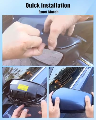 Left Driver Mirror Cover Cap Fit for Toyota 4RUNNER 2013-2023 Fit for RAV4 SE XLE LTD 2013-2018 HV 2016 for Models Without a Side Camera Only, Silver - size: Left Side