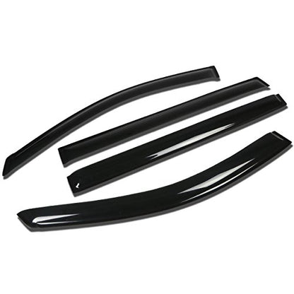 Auto Dynasty Rain Guards Tape-On Compatible with 2005-2010 Toyota Sienna, Acrylic Window Visor Deflector - size: 05-10 Toyota Sienna