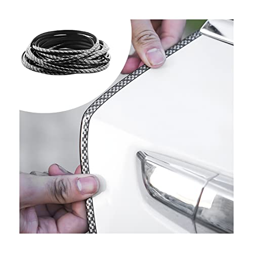 Blilo Car Door Edge Guards, 16Ft U Shape Door Edge Trim, Rubber Molding Auto Door Edge Seal Protector, Anti-Collision Vehicle Protection Accessories Universal for SUV, Truck, Van (Carbon Fiber) - color: Carbon Fiber