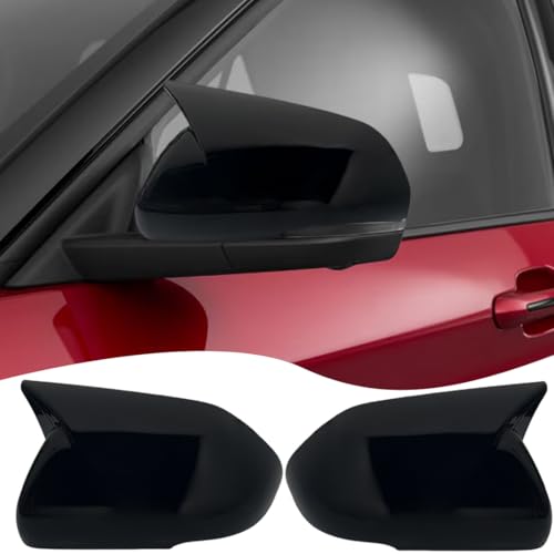 Rear View Mirror Cover, For Ford Explorer 2020- 2025 - Bright Black Turn Signal Housing Cover （Note: Not suitable for vehicle models where the left and right rearview mirror covers differ in size） - color: Bright Black, size: 2020-2025 Ford Explorer