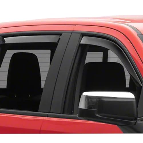 in-Channel Window Deflectors Rain Guards Vent Sun Shades Window Visors Compatible with 2019-2026 Chevy Silverado/GMC Sierra 1500 Crew Cab, Wind Deflector 94805 - size: For 2019+ Silverado Sierra Crew Cab