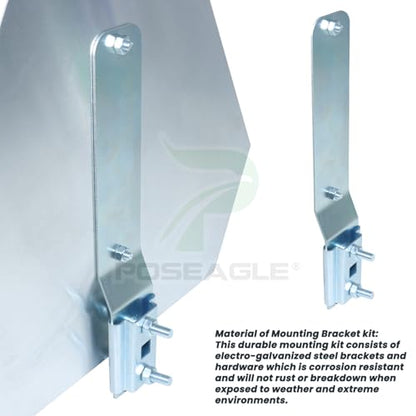 Aluminium Slow Moving Vehicle Bracket with Slow Moving Vehicle Sign for Golf Cart, Club Cars, Tractors, and any Utility Vehicles(1x Slow Moving Vehicle Triangle+1x Sign Mounting Bracket) - color: A08 1xSMV Bracket with Aluminum Sign and Toos