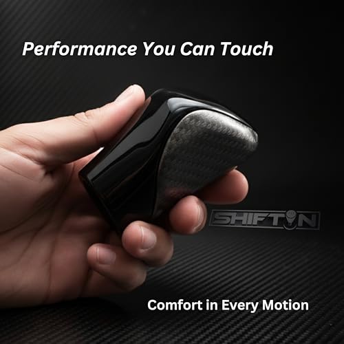 Gear Shift Knob Shifter for Lexus RX-350 ES GS GX IS350 NX300 RC-300 RX 200t 300 350 3450h 450hL 350L (Gray Carbon Leather/Piano Black) - color: Gray Carbon Leather / Piano Black