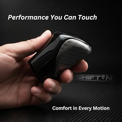 Gear Shift Knob Shifter for Lexus RX-350 ES GS GX IS350 NX300 RC-300 RX 200t 300 350 3450h 450hL 350L (Gray Carbon Leather/Piano Black) - color: Gray Carbon Leather / Piano Black