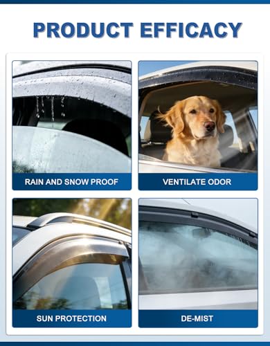 Out-Channel Window Rain Guards Fit for 2002-2008 Dodge Ram 1500 Quad Cab/Extended Cab, Window Vent Visors Wind Deflector Vent Shades for 03-09 Dodge Ram 2500 3500 Extended Cab - size: Fit for 2002-2009 Dodge Ram