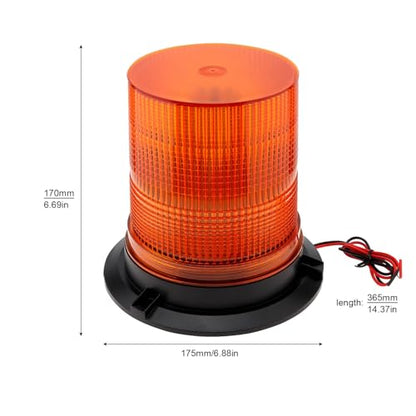 Amber Led Strobe Lights, 12-48V Warning Emergency Flashing Beacon Lights, 3 Modes Waterproof Flashing Safety Warning Lights for Trucks, Cars, Bus, Tractor, Mower, ATV, Golf Carts, UTV - color: Amber