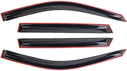 Tape-On Window Visors Deflectors Rain Guards 4 Piece Set ‎Compatible with 2011-2023 Dodge Durango 94267 - size: 2011-2023 Dodge Durango