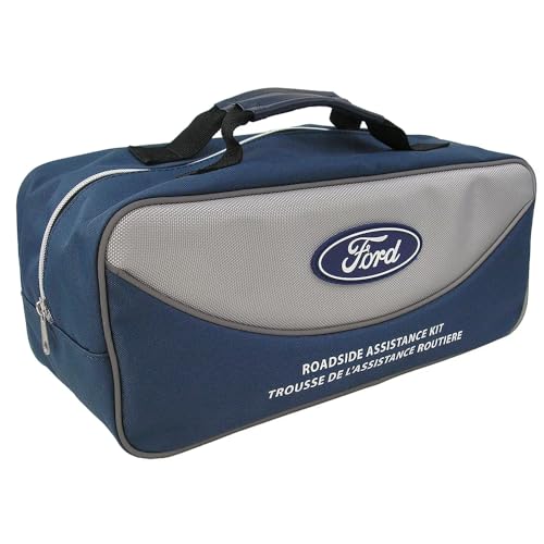 Ford Roadside Assistance Kit Contains First Aid Kit, Safety Vest, Booster Cables and Assorted Tools | VFL3Z19F515AC