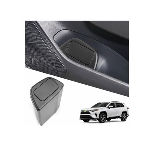 Ruiya 2026 RAV4 Trash Can for Toyota RAV4 Accessories,Portable Mini Car Trash Bin with Lid for Storage and Organizer Car Door Garbage Can Compatible with 2019~2025 2026 Toyota RAV4 - color: RAV4:Right Door