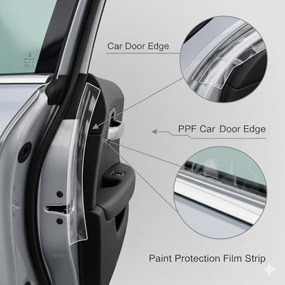 5 Door Edge Guard Upromax Made with Paint Protection Film, Scotch Guard, PPF 8mil Precut Strips, Universal Fit Cars, Truck, SUV, Clear Tape, Door Protector, Car Accessories Upromax - size: Door Edge/Clear/5 Doors