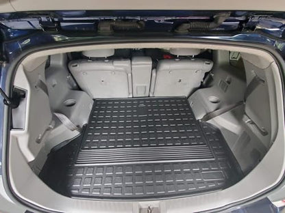 Floor Cargo Trunk Liner for Toyota Highlander 2008-2013 – All-Season Weather-Resistant Liner with Raised Lip–Non-Slip Car Tray Mat Pad Boot–3D Shaped Laser Measured Premium Custom Fit