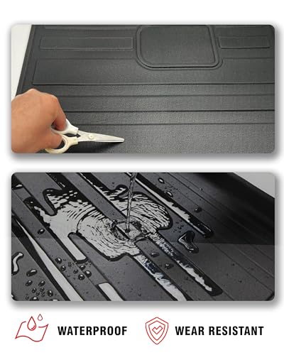 Cargo Liner Compatible with 2015-2019 Ford Explorer Third Backrest Mats & Lower Trunk Mat (3rd Backrest Mats+Lower Trunk Mat) - size: FOR 2015-2019 Ford Explorer(3rd+lower Trunk Mat)