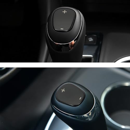 TOMALL Stainless Steel Car Gear Shift Knob Cover Compatible with Chevy Equinox 2018-2020 Shift Panel Trim Gear Lever Cover for Car Interior Car Accessories (Black Titanium) - color: Stainless Gear-Black Titanium