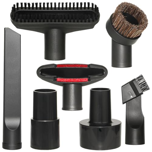 Shop Vac Car Detailing Attachments (Soft Horsehair Dusting Brush Long Crevice Tool Nozzle Hose Adapter) for 1-1/4" 1-3/8" 2-1/2" Shopvac Wet Dry Vacuum Cleaner (Car Interior Kit B) - style: Car Kit B