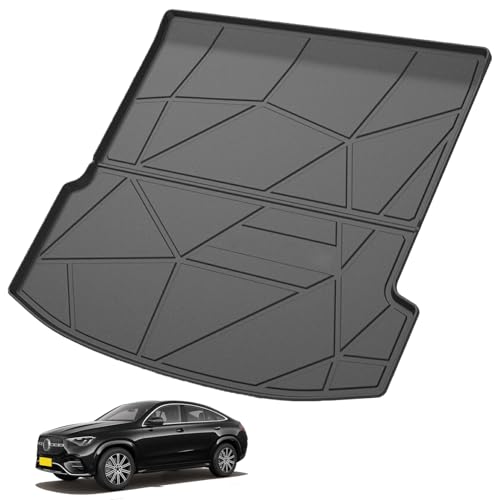 Elsetyler Custom Fit for Cargo Liner Mercedes AMG GLE 63 S Coupe, AMG GLE 53 Coupe 2021-2025, GLE Coupe 2021-2024 - Black TPE Heavy Duty Waterproof Rear Cargo Tray Trunk Floor Mat Protector - color: GLE Coupe 2021-2024