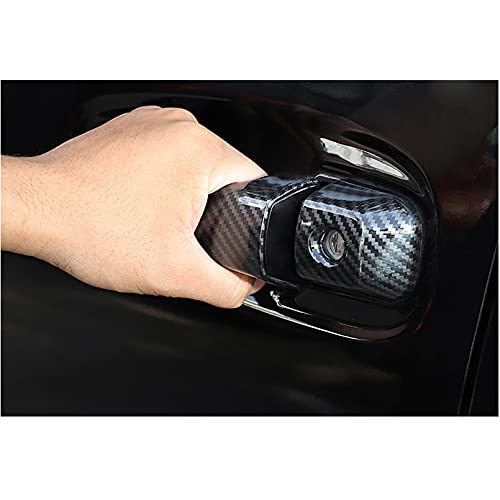 ITrims Door Handle Cover Trim for Toyota 4Runner 4WD N280 2010-2024 2018 2019 2020 Car Styling Accessories Exterior Door Handles Black 8PCS ABS (No Smart Key Holes Carbon Fiber) - size: No Smart Key Holes Carbon Fiber