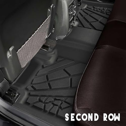 KARPAL Floor Mats for Dodge Durango 2016-2026 / Jeep Grand Cherokee 2016-2021, All Weather TPE Custom Fit Floor Liners Car Mats Accessories, Front & 2nd Row - style: 2016-2021 | For Jeep Grand Cherokee WK & Dodge Durango | 1st & 2nd Row