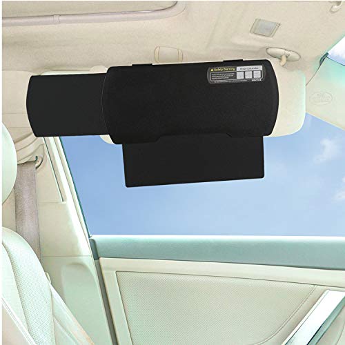Car Visor Sunshade Extender, Window Shade, Anti-Glare Sun Blocker for Driver or Front Seat Passenger,1 Piece (Black) - color: black