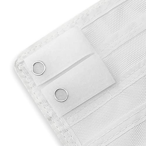 ASA TECHMED Nurse Pocket Organizer, Nylon 5 Pocket Nurse Scrub Organizer, 6 Inch x 5 inch, White - color: White