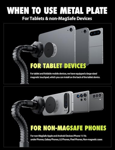Bracketron MagAlign X Pro - Magsafe Car Phone Mount for Truck with Flexible Arm for Dashboard & Windshield - Magnetic Phone Holders for Your Car for iPhone 17 Pro Max 16 15 14 13 12 Plus