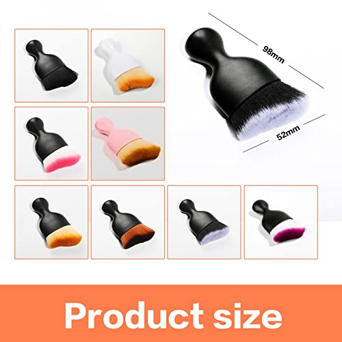 AOCISKA Car Interior Detailing Brush,Soft Bristle Cleaning Brush Car Detailing Brush Dusting Brush,Car Interior Cleaning Tool,Auto Detail Brush Car Dash Duster Brush (Black&Pink with Cap) - color: Black&pink With Cap
