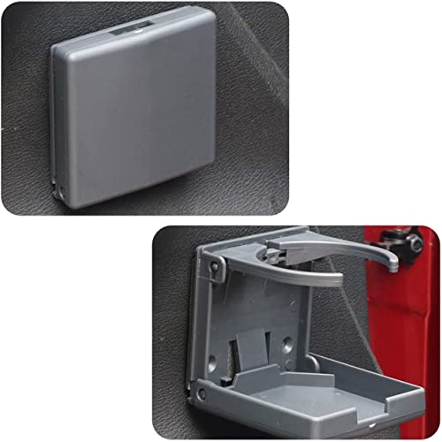 TIHOOD 2PCS Adjustable Folding Drink Holder with Screws/Adjustable Cup Holder for Marine/Boat/Caravan/Car (Grey) - color: Grey