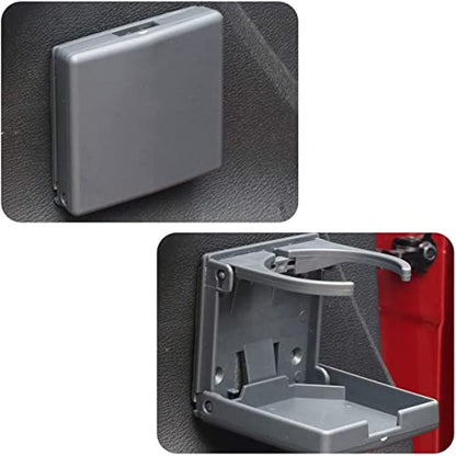 TIHOOD 2PCS Adjustable Folding Drink Holder with Screws/Adjustable Cup Holder for Marine/Boat/Caravan/Car (Grey) - color: Grey